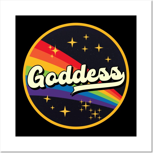 Goddess // Rainbow In Space Vintage Style Wall Art by LMW Art